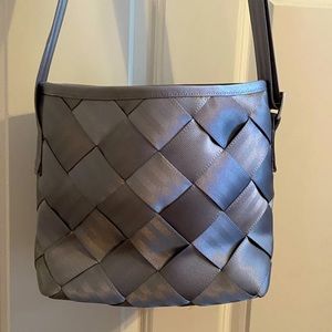 Maggie Bag - Silver Seatbelt Bag